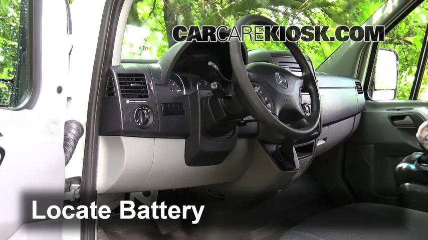 2011 Mercedes-Benz Sprinter 2500 3.0L V6 Turbo Diesel Standard Passenger Van Battery Replace